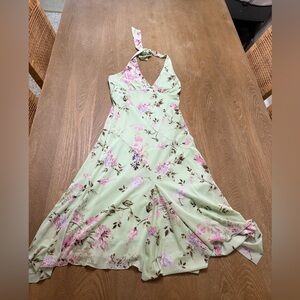 Halter top dress with lining